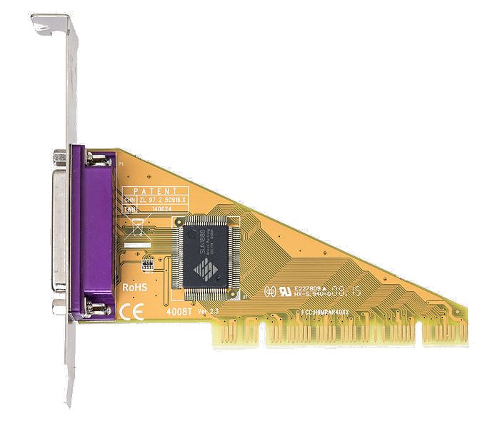 I/O kaart Paralelle poort DB25 1 slot PCI Q-tec 110F 4008T